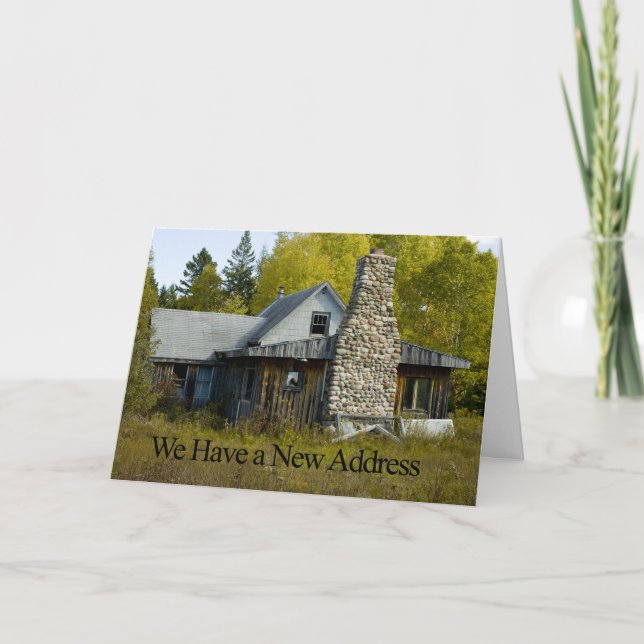 Anúncio Engraçado mudança de endereço - chaminé legal (Frente)