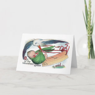 Anúncio Entrega Vintage Via Stork