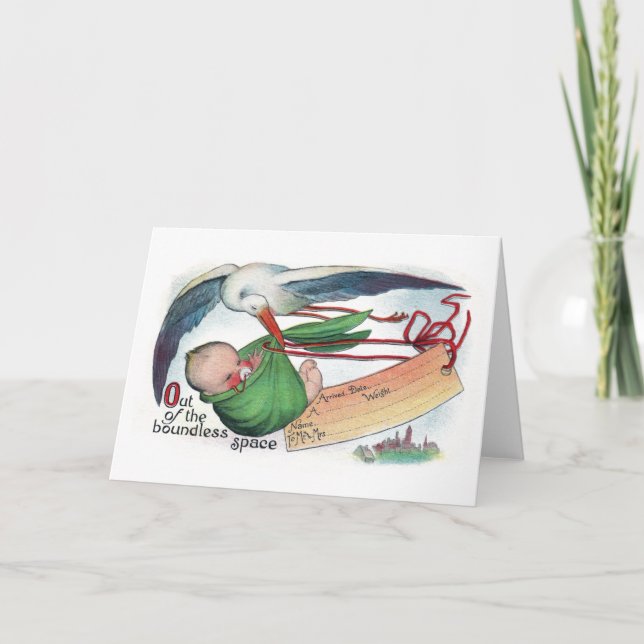 Anúncio Entrega Vintage Via Stork (Frente)