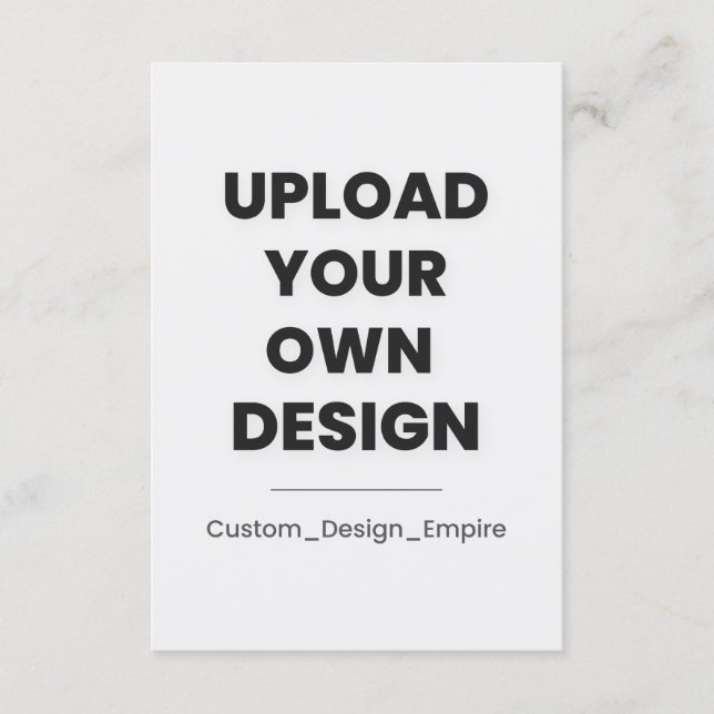 Anúncio Envie Seu Próprio Design Aqui | Personalizado (Frente)