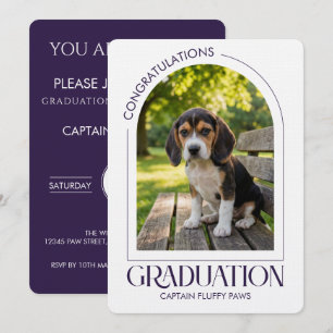 Anúncio Escola de Treinamento de Cães Foto de Pet Graduaçã