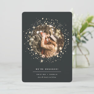 Anúncio Escrito nas Estrelas Noivado de fotos