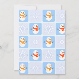 Anúncio Espelho de neve e flocos de neve com verificação d