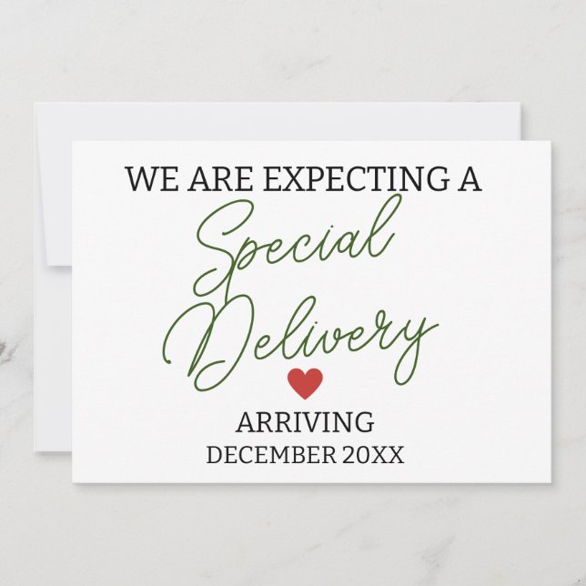 Anúncio Esperamos uma gravidez especial no parto (Frente)