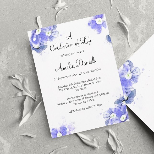 Anúncio Esqueça-me-Não-Celebração da Vida (Criador carregado)