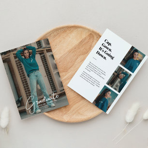 Anúncio "Está a descer" Graduação Moderna de Colagem de Fo