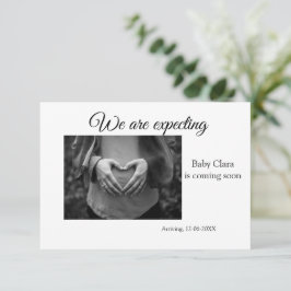 Anúncio estamos grávidas adicionar nome de bebê data gravi