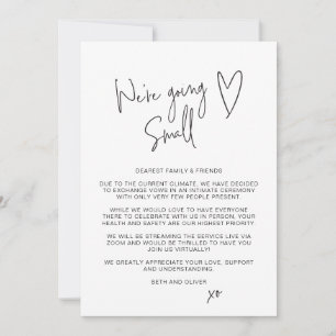 Anúncio Estamos Indo Pequeno Fonte de Script Redimensionad