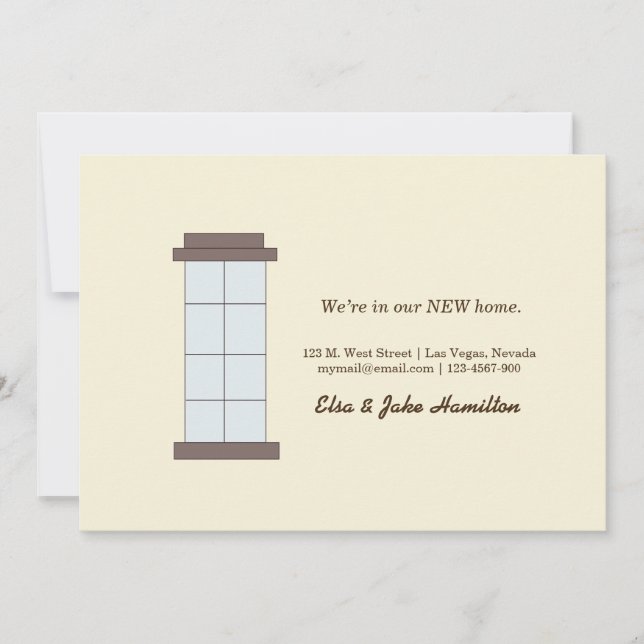 Anúncio Estamos na nossa NOVA casa. (Frente)