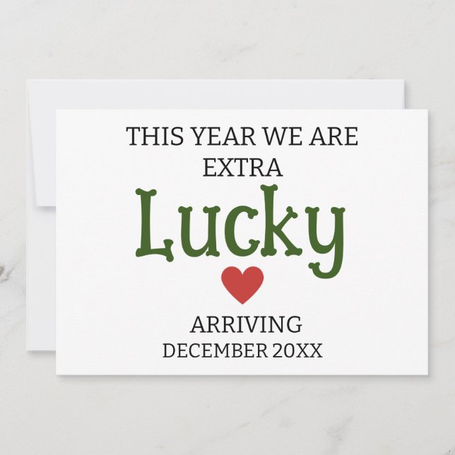 Anúncio Este ano, temos uma gravidez personalizada de sort (Frente)