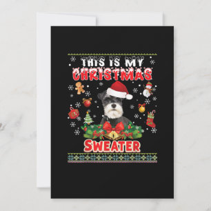 Anúncio Este É O Meu Suéter De Natal Schnauzer Cachorro 