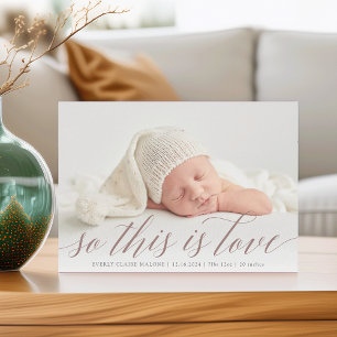 Anúncio Este É O Nascimento Da Foto Do Amor