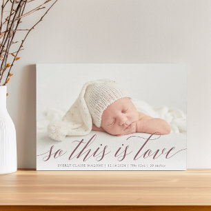 Anúncio Este É O Nascimento Da Foto Do Amor