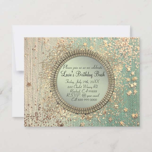 Anúncio Esteira de esterco brilhante no teal verde (Frente)