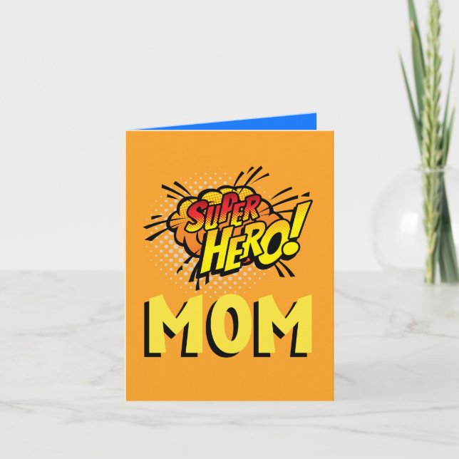 Anúncio Estilo de Livro de Comédia Super Herói Mãe (Frente)