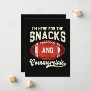 Anúncio Estou Aqui Pelos Lanches E Comerciais De Futebol A