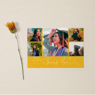 Anúncio Estrelas Brilhantes Agradecimento Foto Multi Gradu