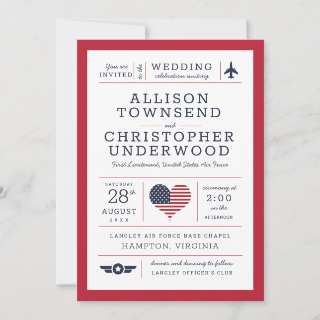 Anúncio Estrelas e Stripes Força Aérea Militar Patriótica (Frente)