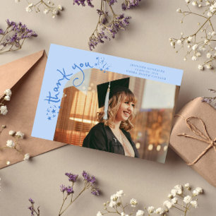 Anúncio Estrelas Excêntricas Graduação Azul Gélido Foto Ob