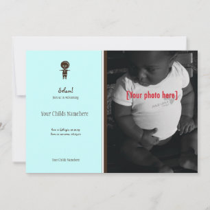 Anúncio etíope da adopção do menino