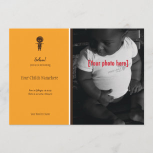 Anúncio etíope da adopção do menino