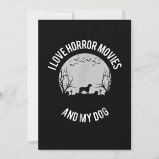 Anúncio Eu Amo Filmes Horrores E Meu Proprietário De Cacho
