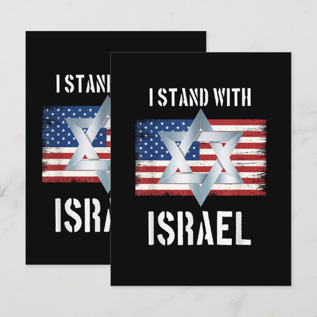 Anúncio eu apoio israel (Frente/Verso)