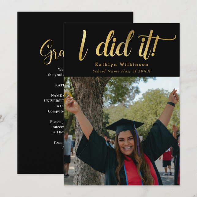 Anúncio Eu fiz isso Dourada turma de roteiros negros de gr (Frente/Verso)