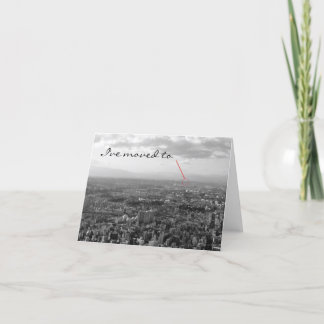 Anúncio Eu me mudei.