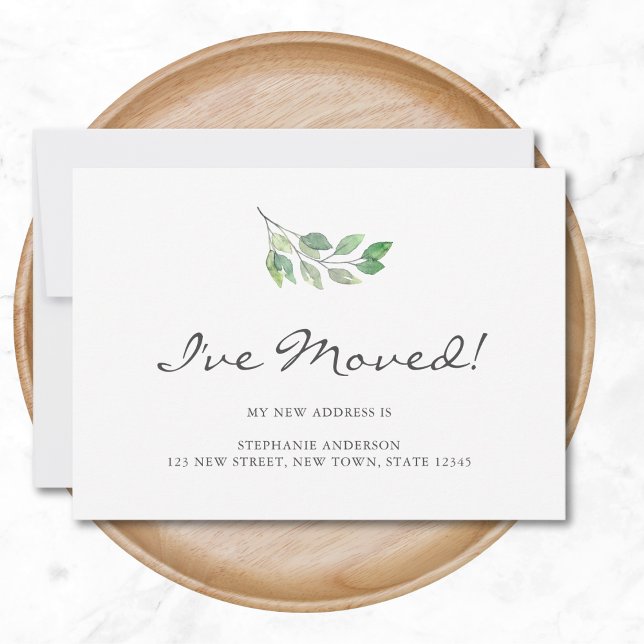 Anúncio Eu movi as folhas de aquarela movendo-se (Criador carregado)