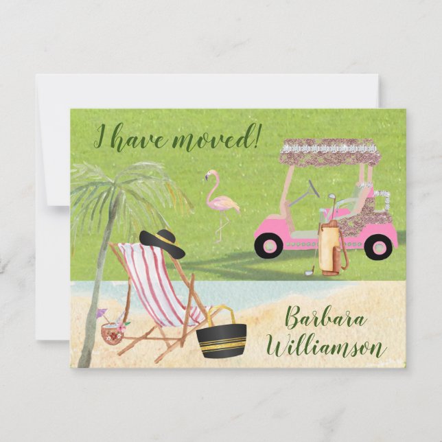 Anúncio Eu movi o movimento FLAT do orçamento de Golf Beac (Frente)