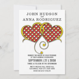 Anúncio Eu te amo Design com coração Dourado