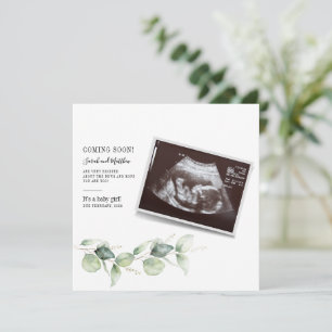 Anúncio Eucalyptus Baby Reveal Gravidez Botânica
