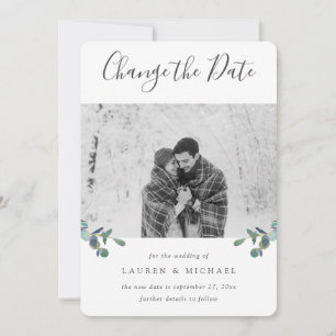 Anúncio Eucalyptus Crest Watercolor Foto: Alterar a Data