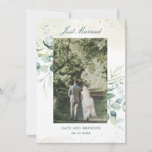 Anúncio Eucalyptus Greenery Elopement Foto de Casamento