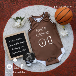 Anúncio Expecting Baby Sports Pregnancy announcement card 