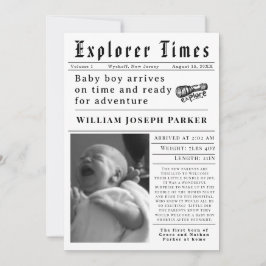 Anúncio Explorer Times Nascimento de Recém-Nascido