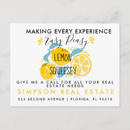 Anúncio Fácil Fácil Espremedor de Limão Cartão Postal de C