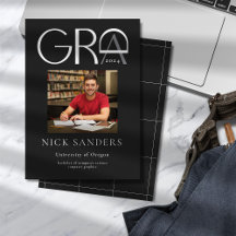 Faculdade de Graduação de Fotos Moderna Preta