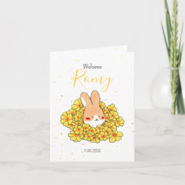 Anúncio Faire-part naissance lapin photo Florals