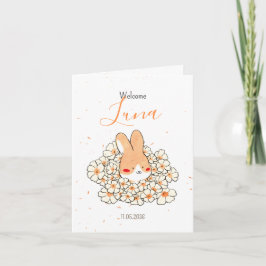 Anúncio Faire-part naissance lapin photo Florals