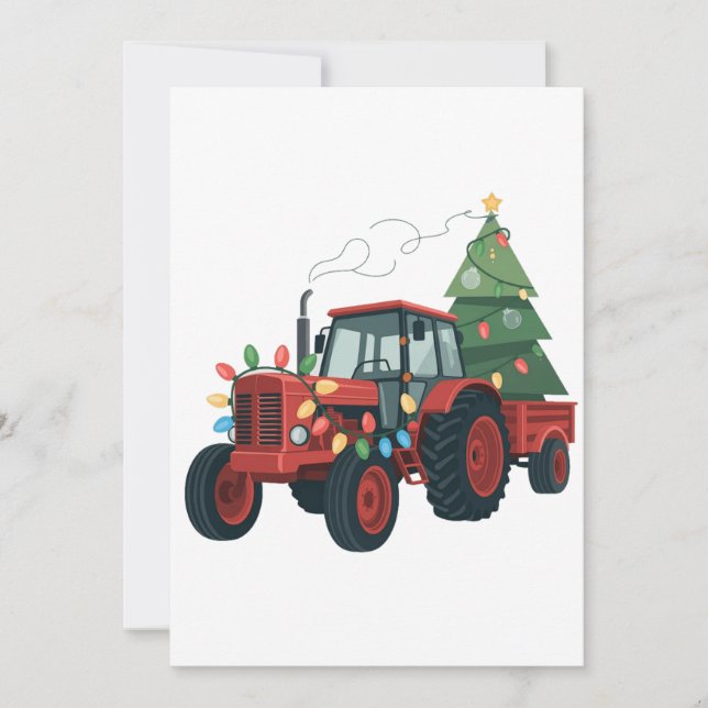 Anúncio Farmer Trator Xmas Lighting Trator Natal (Frente)