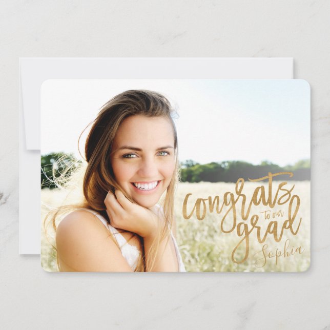 ANÚNCIO FELICITA A NOSSA GRADUAÇÃO DE SCRIPT DE FORMANDO (Frente)