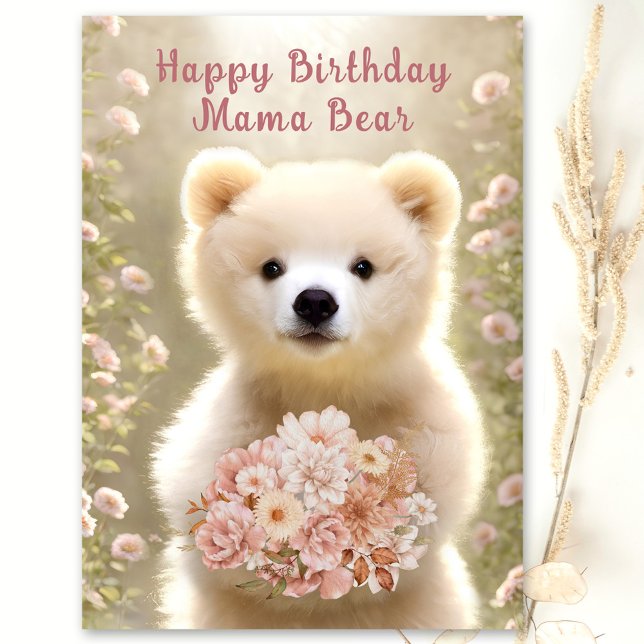 Anúncio Feliz Aniversário Mamãe Bear Te Ama Muito (Criador carregado)