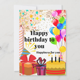 Anúncio Feliz aniversário para você