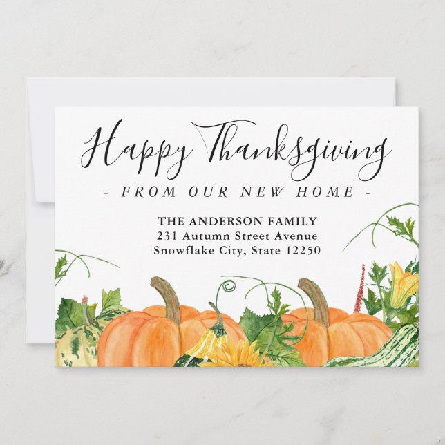 Anúncio Feliz Dia de Ação de Graças Novo Dia de Férias de  (Frente)