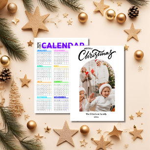Anúncio Feliz Natal - Colagem de Fotos 2024 Calendário