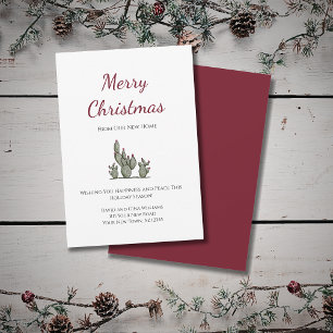 Anúncio Feliz Natal Deserto Cactus Novo Movimento-de-Casa