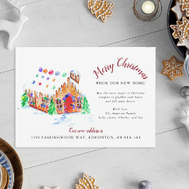 Anúncio Feliz Natal do nosso Novo Endereço para Movimentaç