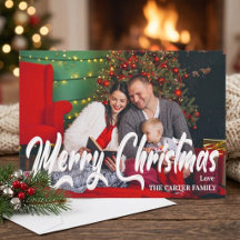 Feliz Natal Foto de Família Personalizada de Féria